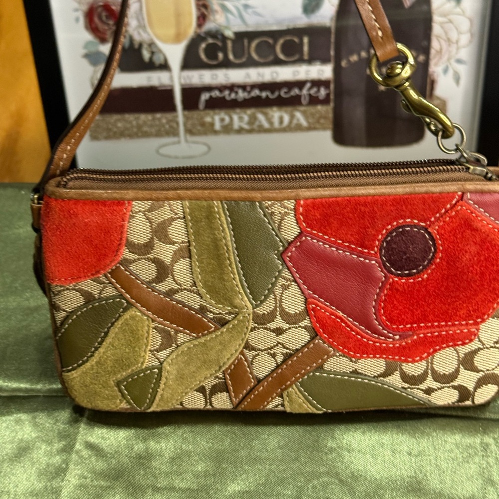 Coach Poppy for Peace Special Edition Wristlet - Picture 12 of 14